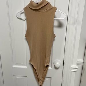 Turtleneck sleeveless bodysuit
